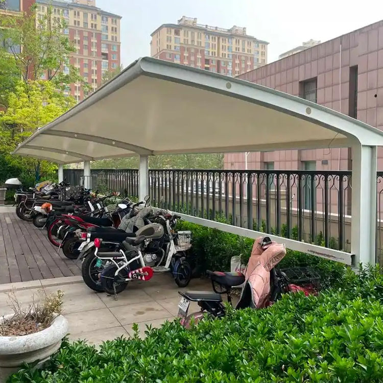 前郭尔罗斯蒙古族自治县膜结构电动车棚